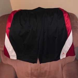 Jordan Mens Black Basketball Shorts Size XXL